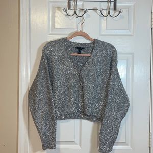 Silver tinsel sweater